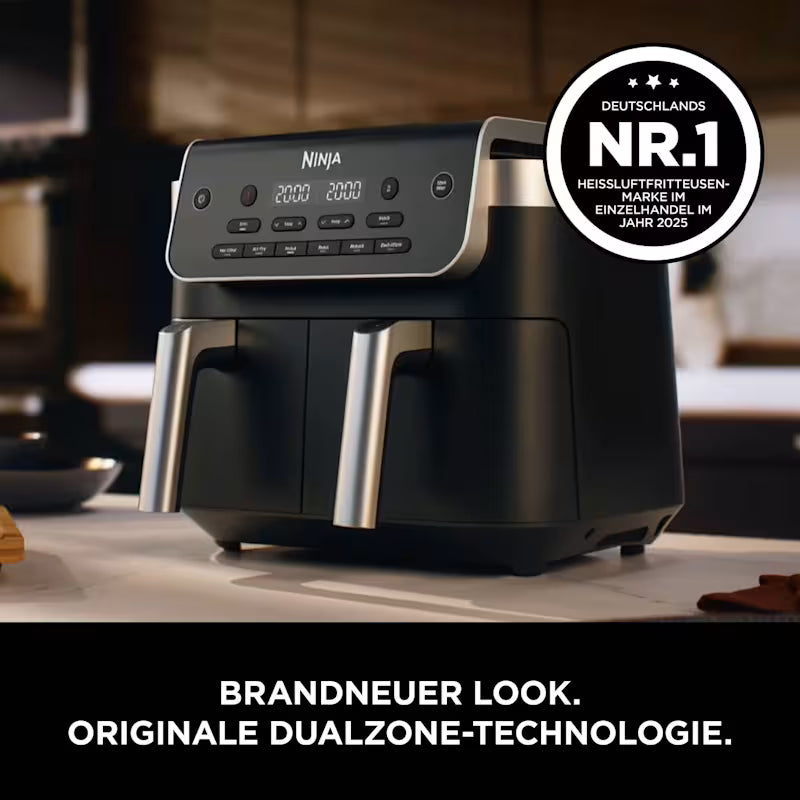 Ninja DualZone 7,6-l-Heißluftfritteuse mit 2 Schubladen