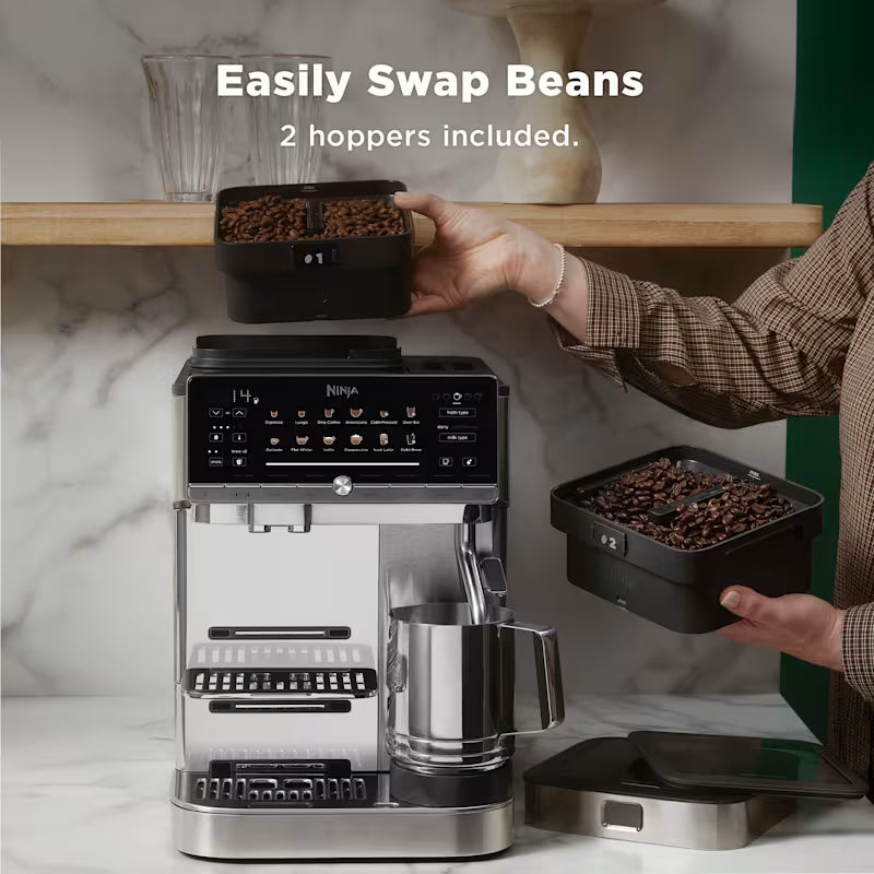 Ninja AutoBarista™ Pro Vollautomatische Espressomaschine aus Edelstahl